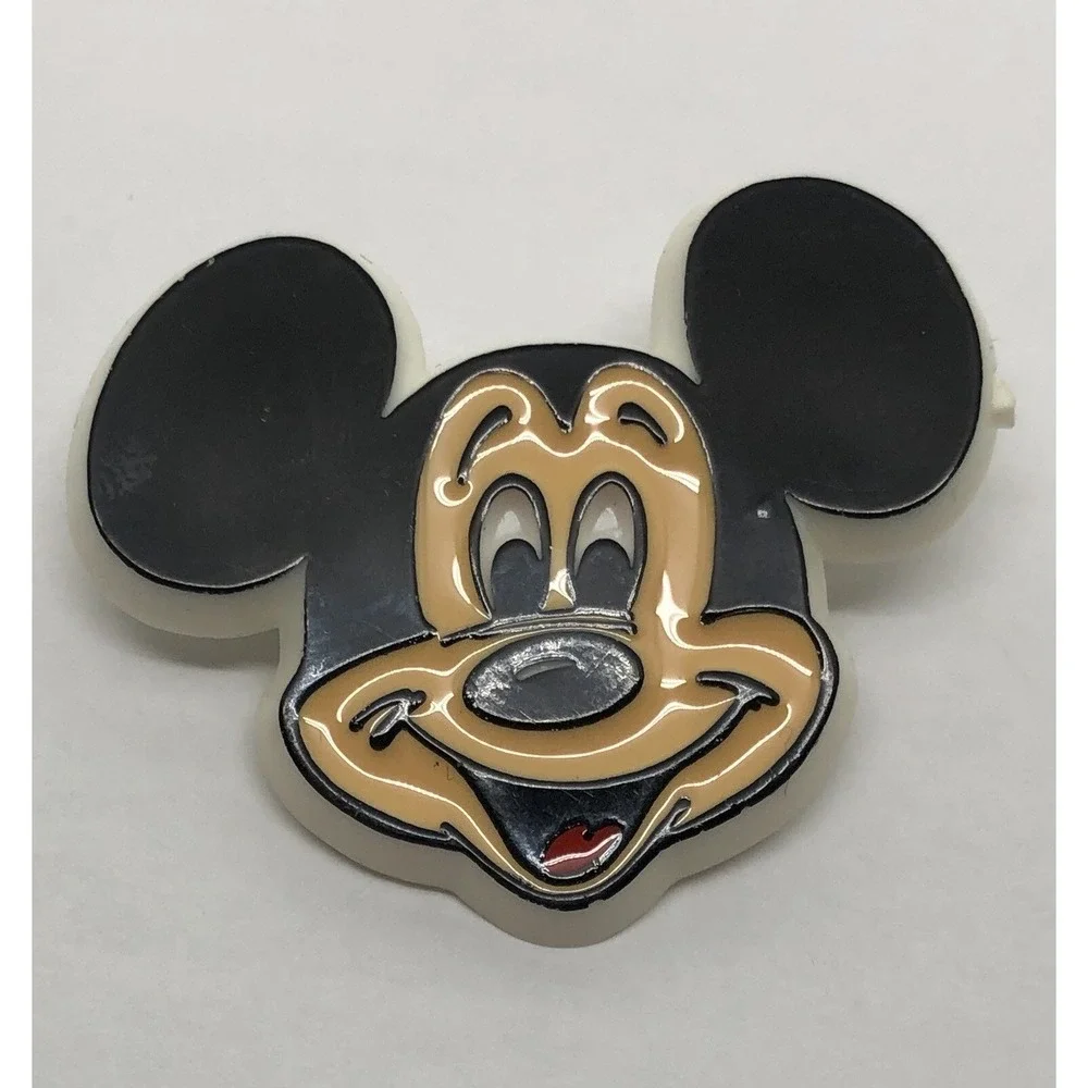 Rare Vintage Disney Pin Mickey Mouse Plastic Pinback Pins‎ 80's Latch Clasp Face